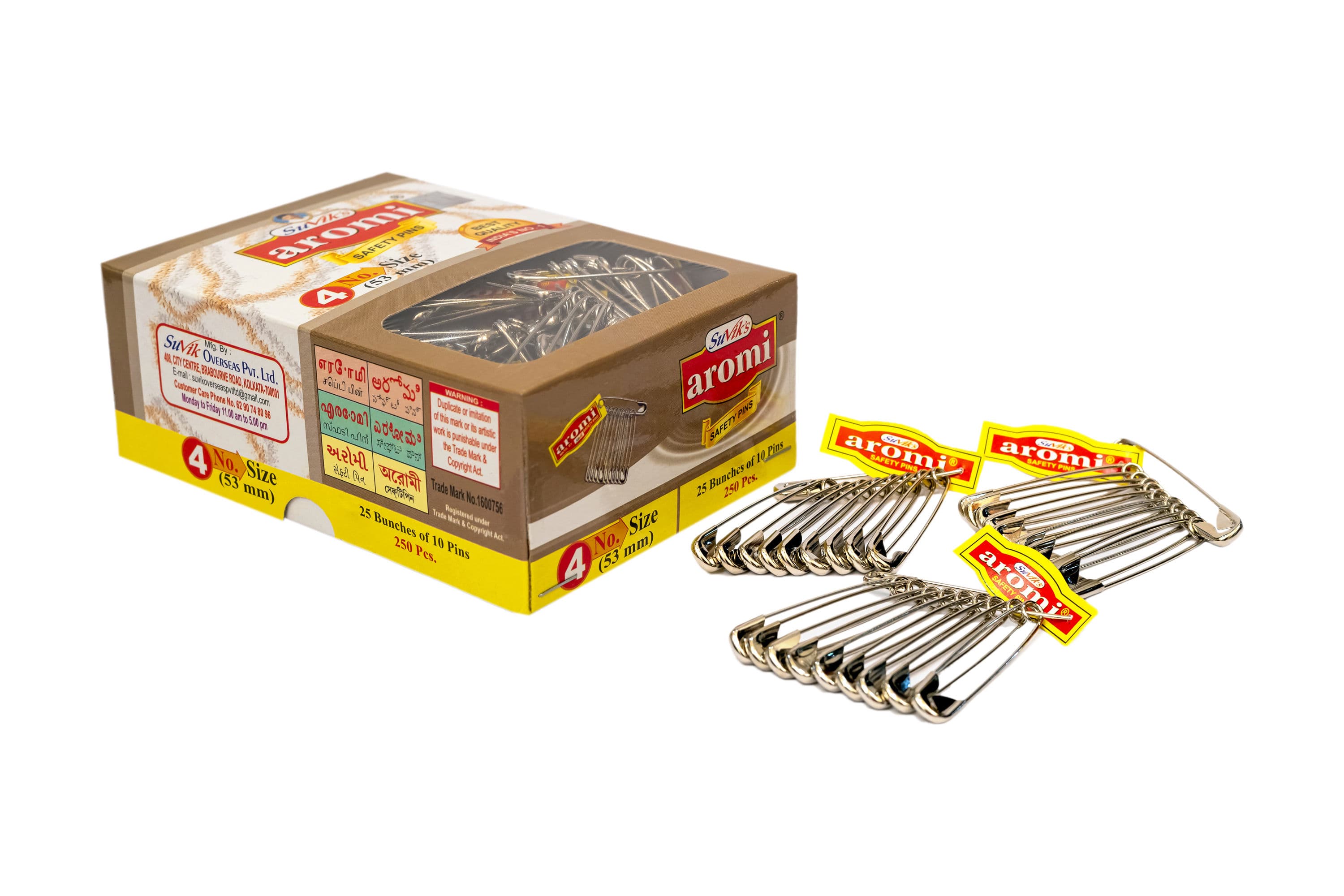 AROMI Safety Pins Size 4 (Bunch)