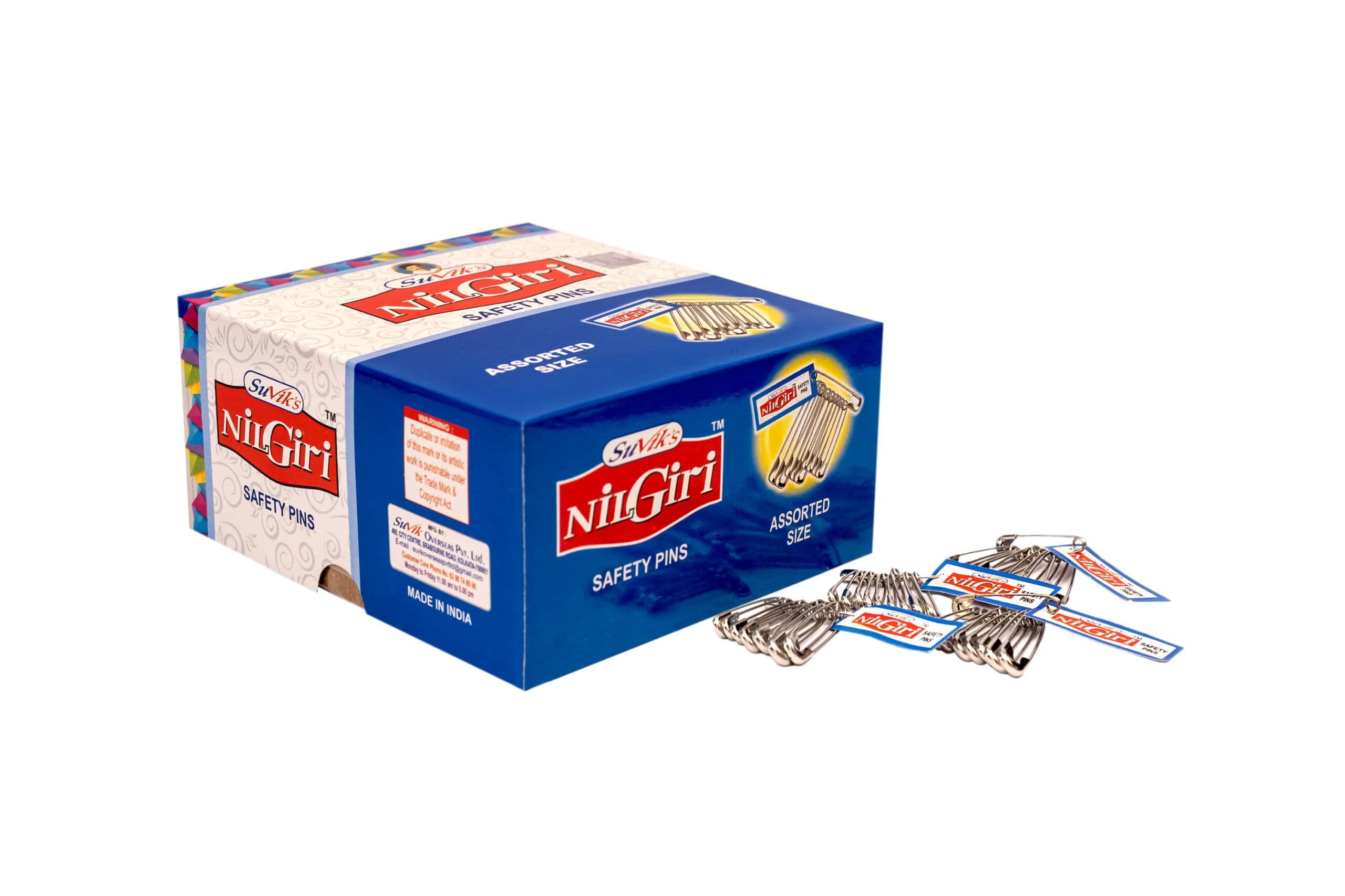 NILGIRI Safety Pins Assorted Size