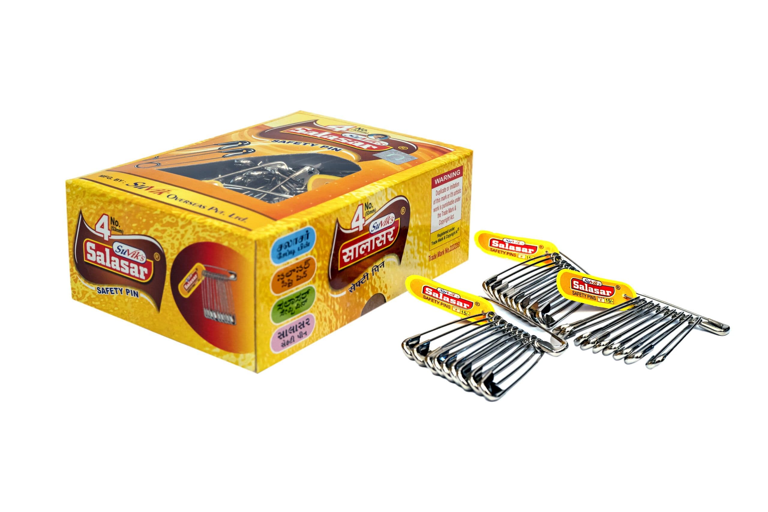 SALASAR Safety Pins Size - 4